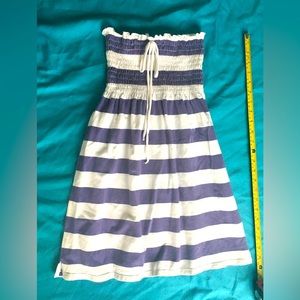 Exist purple/white stripped cover up/dress